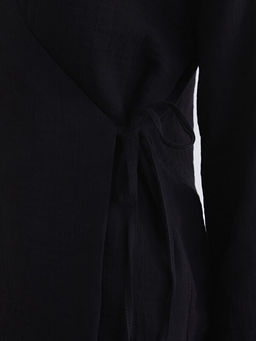 Kruvaze Yaka Kad?n M?slin Kimono