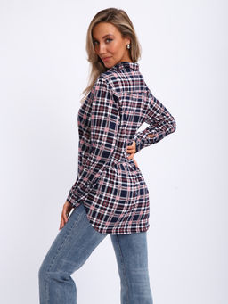 М380 Рубашка с длинным рукавом (темно-синий)