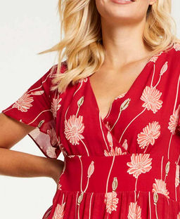 Платье, красное - Linea tesini фото 5