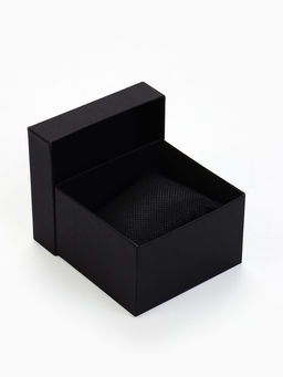 Цена за 2 шт. Коробочка подарочная для часов, 9×8.5×5 см, вставка чёрная, чёрная