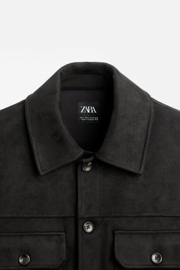 FAUX SUEDE OVERSHIRT - Zara фото 9