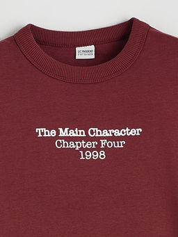 Bisiklet Yaka Bask?l? Erkek ?ocuk Ti??rt