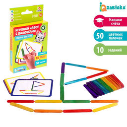 Игровой набор с палочками Собери фигурку, по методике Монтессори - Iq-zabiaka фото 7