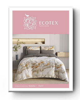 Постельное белье Марбл Евро + 4 наволочки - Ecotex фото 6