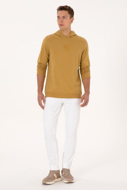 Erkek Hardal Sweatshirt