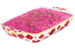 Шубница 1,7 л 32.5*19.5*5.5 cм Маки фарфор NEW BONE CHINA