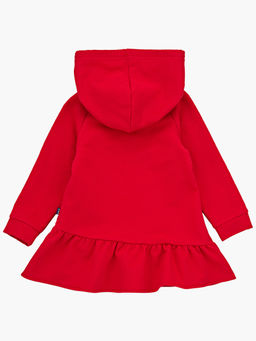 Платье с капюшоном для малышей UD 6718 красный - Mini maxi фото 7