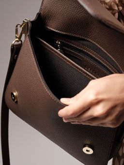 Сумка через плечо Deboro 30532 серый дым