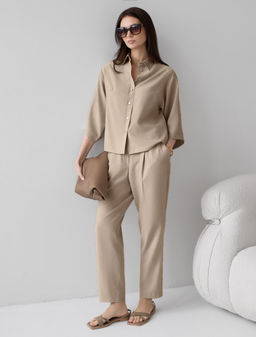 Блузка с широкими рукавами 3/4 из плотного лиоцелла - Vilatte фото 5