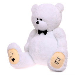 Мягкая игрушка «Мишка Дедди», цвет белый, 130 см