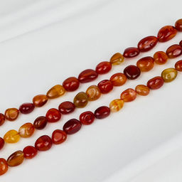 Бусины для украшений из Сердолика (галтовка) 40 см