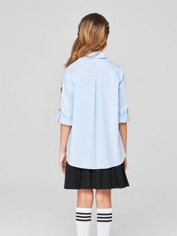 1241 Блузка для девочки длинный рукав