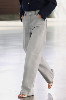 ZW COLLECTION WIDE-LEG HIGH-WAIST JEANS - Zara фото 2