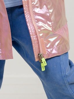 PELICAN, ветровка для девочек, Пудра  фото 3