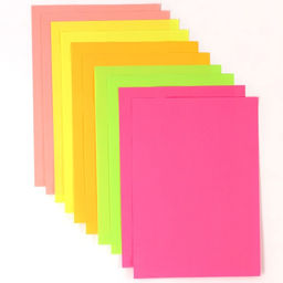 Бумага цветная неоновая, тонированная, А4, 10 листов, 5 цветов, 80 г/м2, Минни Маус и Единорог 100 - Disney фото 2