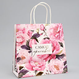 Пакет подарочный, упаковка, Нежность в душе, 22?22?11 см