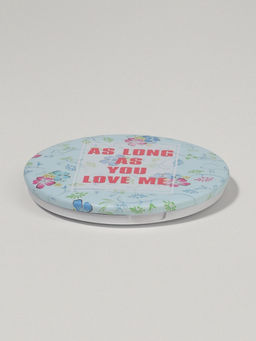 Зеркало складное «Надписи», d=7.5 см, рисунок МИКС