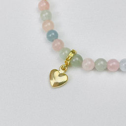 Анклет браслет на ногу из Берилла микс 21 см + - Радуга самоцветов фото 2