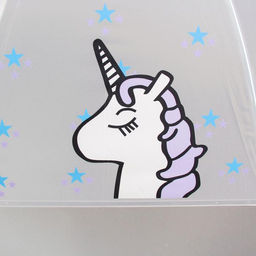 Зонт - трость детский «Единорог», полуавтоматический, 8 спиц, R=45 см, d=90 см, белый/фиолетовый