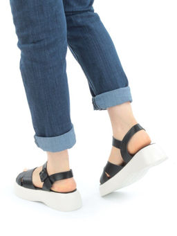 08-PEY256-2 BLACK Босоножки женские (натуральная кожа)