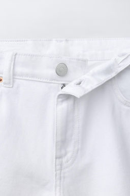 BERMUDA DENIM RELAXED BAGGY / Blanco roto