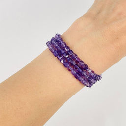 Бусины для украшений из Аметиста (96 бусин) 39 см