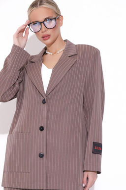 Пиджак Драйв (полоска/мокко)