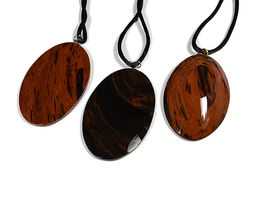 Кулон из обсидиана "Овал" 35*55мм.