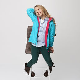 RODOS Куртка для девочки мембрана демисезон М-196 (Куртка) Бирюза