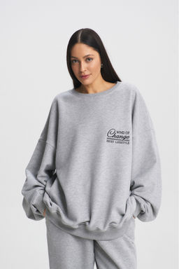 Свитшот Wind of change Light Grey - Erist store фото 14