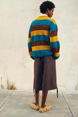 LIMITED EDITION LYOCELL-LINEN BERMUDA SHORTS - Zara фото 4
