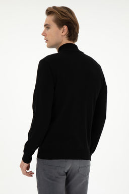 Мужской черный базовый трикотажный кардиган Неожиданная скидка в корзине - U.s. polo assn фото 5