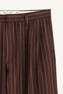 LIMITED EDITION STRIPED WIDE-LEG TROUSERS - Zara фото 7