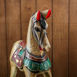 Сувенир «Лошадка качалка», 45×12×45 см, дерево