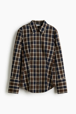 Camisa entallada de sarga