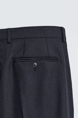 HOUNDSTOOTH SUIT TROUSERS - Zara фото 8