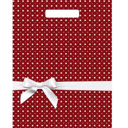 Пакет с вырубной ручкой 31х40+6 60мкм Тико глянец (Горох подарочный) ВУР32566 упак/50шт.