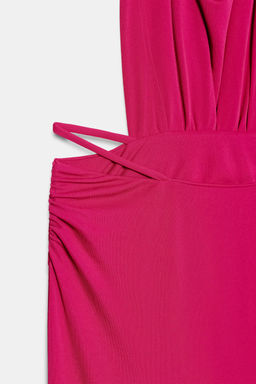 VESTIDO FLUIDO CUT OUT / Fucsia - Zara фото 7