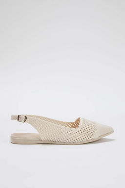 Trendyol Shoes Siyah Triko Arkas? Ac?k Sivri Burun Kad?n Babet TAKSS25BE00008 - Trendyolmilla фото 8