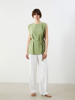 Bisiklet Yaka Ku?akl? Bluz