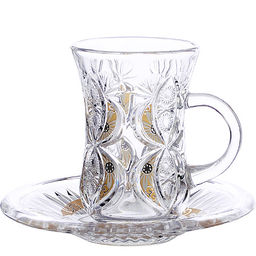 27087 Набор д/чая стекляный 12пр LR с золотом (х6) - Mayer&boch фото 2