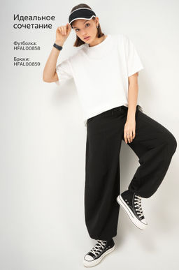 Женские брюки-багги из футера Happyfox фото 14