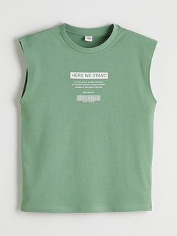 Bisiklet Yaka NYC Bask?l? Erkek ?ocuk Atlet