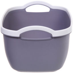 Цена за 2 шт. Корзина для хранения "БРЭТОС", цвет пыльно - серый, 26.5*19*14см