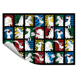 Плёнка цветная для уроков труда арт.62655/ 200 ДИНО-КОМИКС