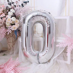 Воздушный шар фольгированный 40" «Цифра 0»