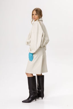 Бомбер Pirs 6633 молочный