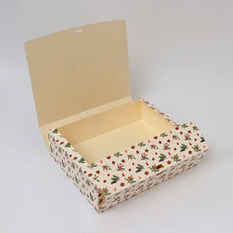 Цена за 2 шт. Коробка подарочная новогодняя складная, упаковка, Еловые веточки, 31?24.5?8 см .