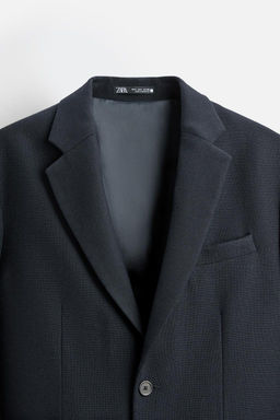 TEXTURED WOOL BLEND BLAZER - Zara фото 7