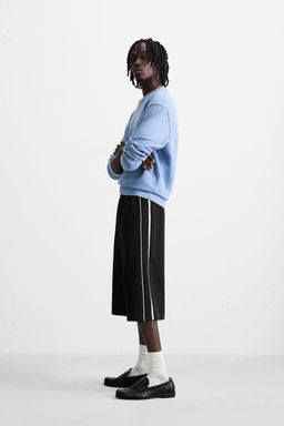 TECHNICAL STRIPE BERMUDA SHORTS - Zara фото 4